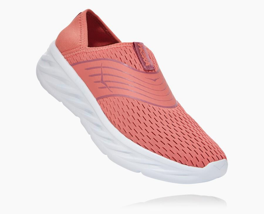 Hoka One One Ora Recovery - Women Sandals - Orange/White,Australia AVP-835972